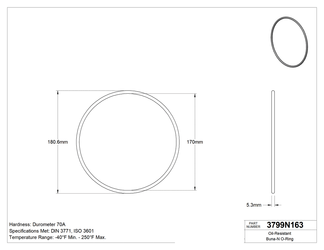 Technical drawing - 3799N163